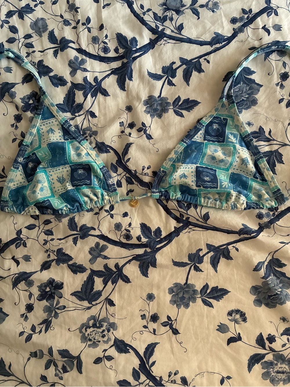 Hollister Blue Bikini Top